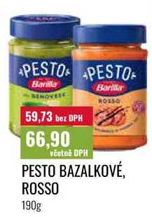 PESTO BAZALKOVÉ, ROSSO 190g 