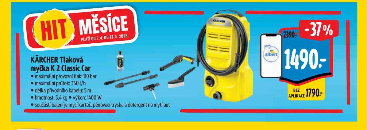  . KÄRCHER Tlaková myčka K 2 Classic Car  