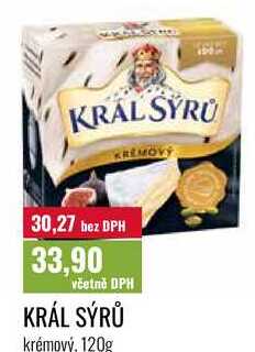 KRÁL SÝRŮ krémový, 120g 
