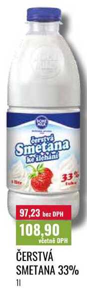 ČERSTVÁ SMETANA 33% 1l