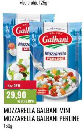 MOZZARELLA GALBANI MINI, MOZZARELLA GALBANI PERLINE 150g 