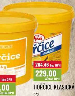 HOŘČICE KLASICKÁ 5Kg 