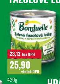 Bonduelle Zelená fazolové lusky 420g 