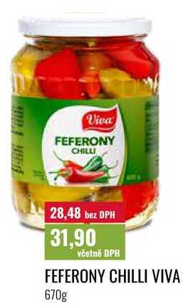 FEFERONY CHILLI VIVA 670g 