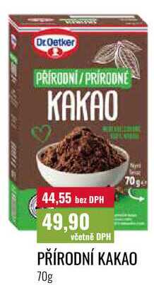 PŘÍRODNÍ KAKAO 70g 
