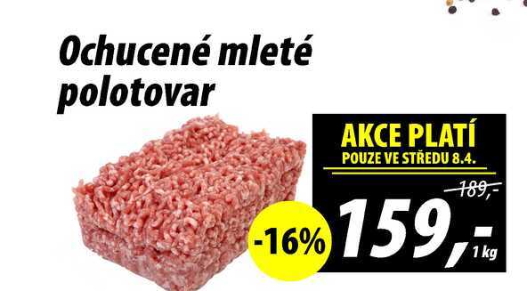 Ochucené mleté polotovar, 1 kg 