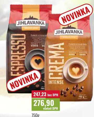 JIHLAVANKA ESPRESSO, CREMA 750g