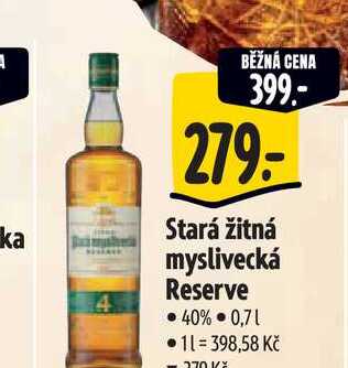  Stará žitná myslivecká Reserve 0,7 l