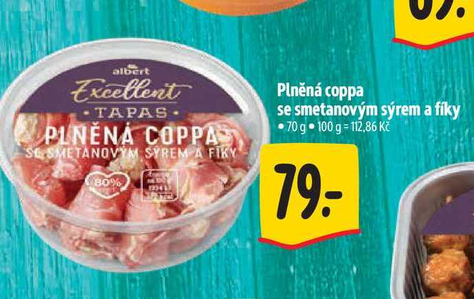 Plněná coppa se smetanovým sýrem a fíky 70 g