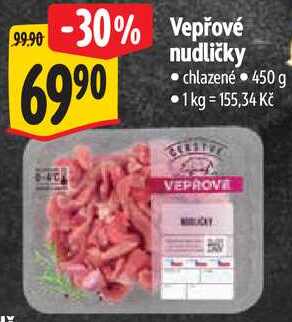 Vepřové nudličky, 450 g