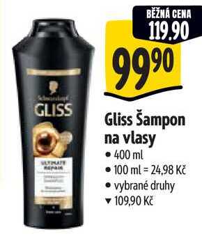 Gliss Šampon na vlasy, 400 ml 