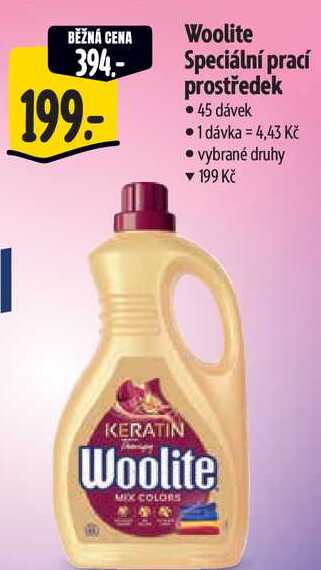 Woolite Speciální prací prostředek, 45 dávek