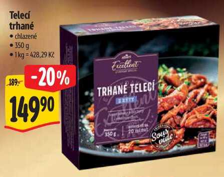 Telecí trhané, 350 g