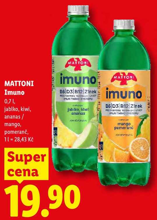 MATTONI Imuno, 0,7 l