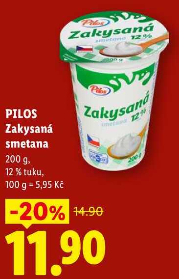 PILOS Zakysaná smetana, 200 g