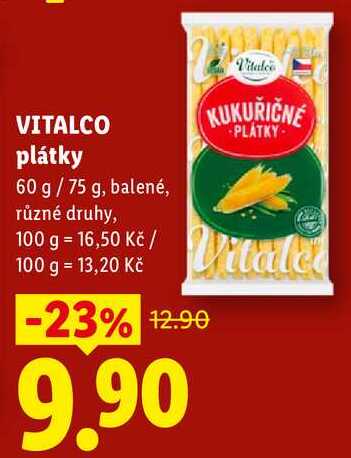 VITALCO plátky, 60 g/75 g