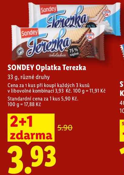 SONDEY Oplatka Terezka, 33 g