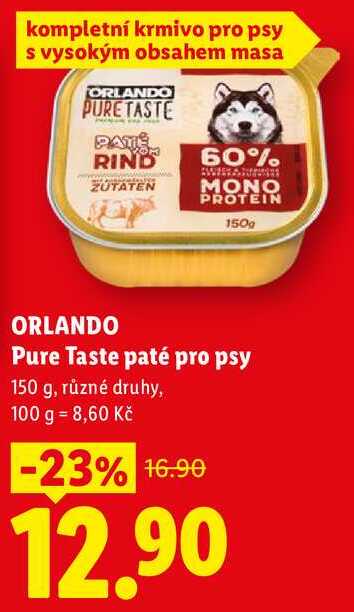 ORLANDO Pure Taste paté pro psy, 150 g