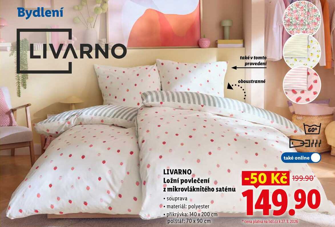 LIVARNO Ložní povlečení z mikrovláknitého saténu 