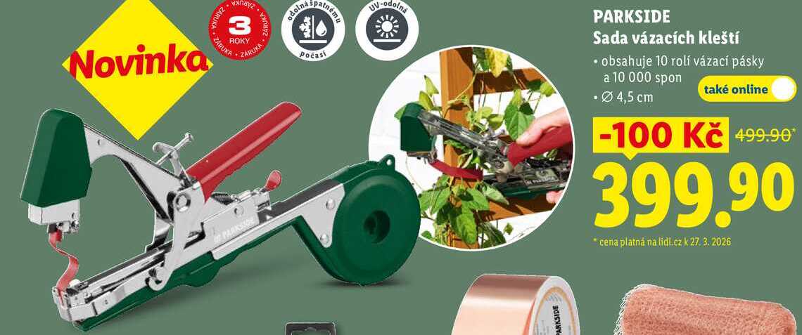 PARKSIDE Sada vázacích kleští 