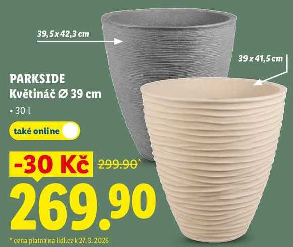 PARKSIDE Květináč pr. 39 cm