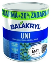 BALAKRYL UNI MAT / LESK 0,7KG +20% ZDARMA