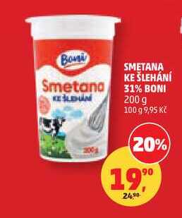 SMETANA KE ŠLEHÁNÍ 31% BONI, 200 g