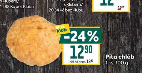 Pita chléb 1ks, 100 g 