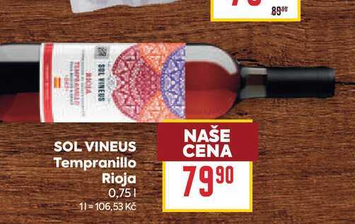 SOL VINEUS Tempranillo Rioja 0,75l