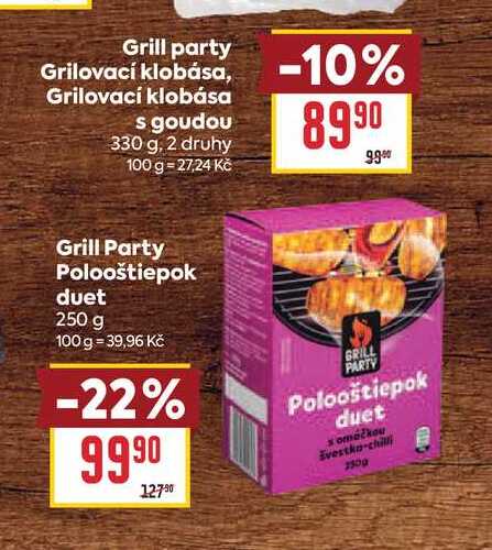 Grill Party Polooštiepok duet 250 g
