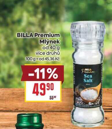BILLA Premium Mlýnek od 40 g