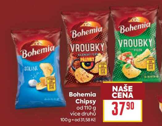 Bohemia Chipsy od 110 g