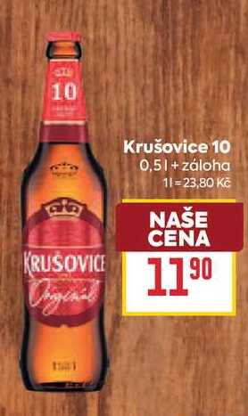 Krušovice 10 0,5l