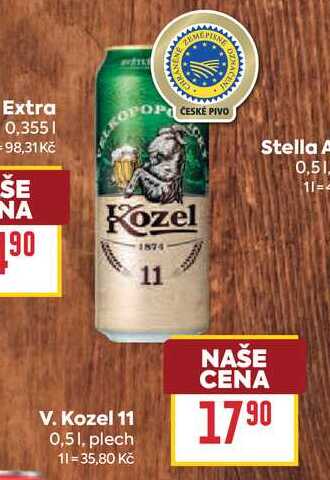 V. Kozel 11 0,51, plech