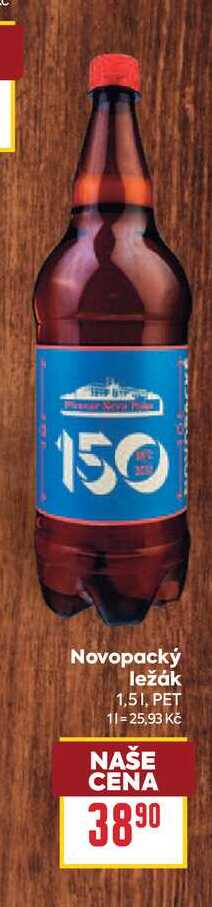 Novopacký ležák 1,51, PET