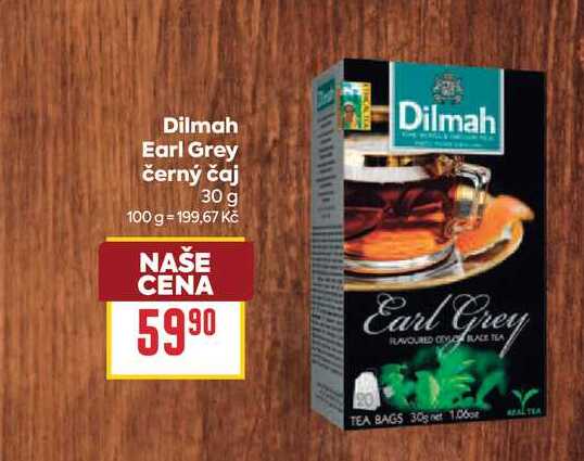 Dilmah Earl Grey černý čaj 30 g