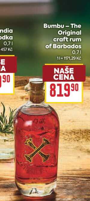 Bumbu - The Original craft rum of Barbados 0,7l