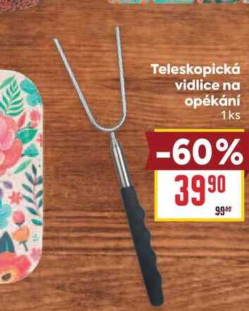 Teleskopická vidlice na opékání 1ks