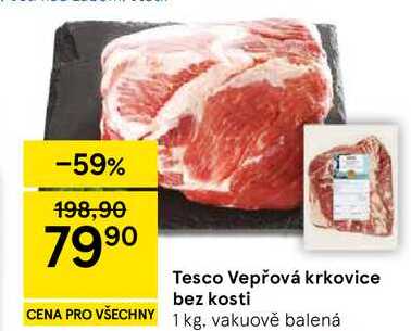 Tesco Vepřová krkovice bez kosti, 1 kg