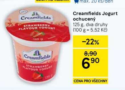 Creamfields Jogurt ochucený, 125 g 