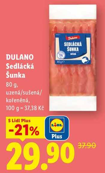 DULANO Sedlácká Šunka, 80 g