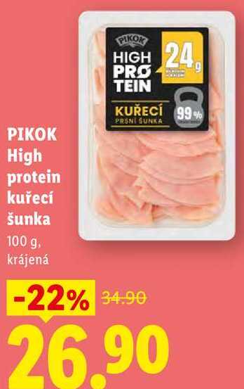 PIKOK High protein kuřecí šunka, 100 g