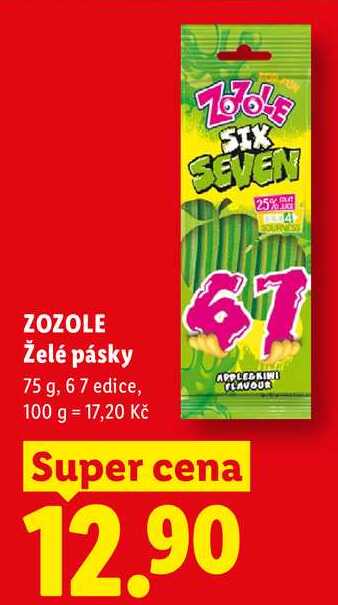 ZOZOLE Želé pásky, 75 g