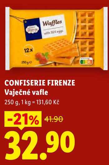CONFISERIE FIRENZE Vaječné vafle, 250 g