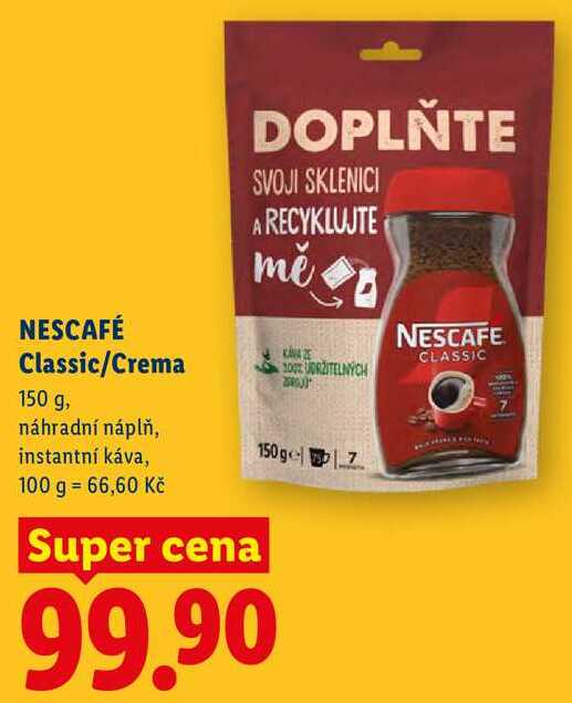 NESCAFÉ Classic/Crema, 150 g