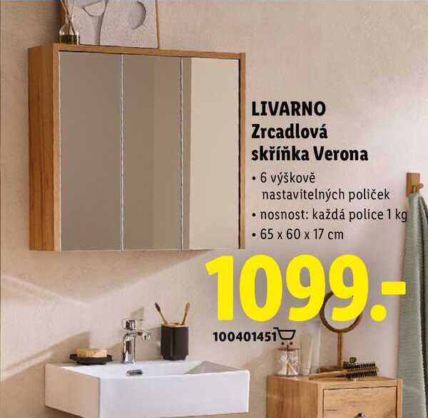 LIVARNO Zrcadlová skříňka Verona