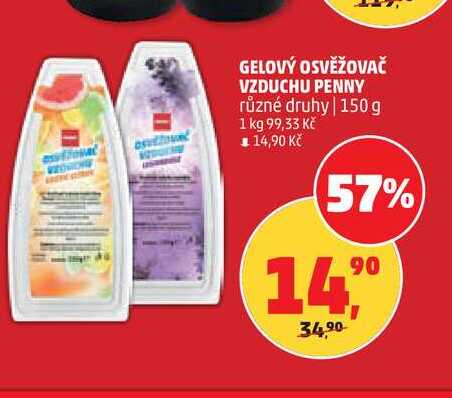 GELOVÝ OSVĚŽOVAČ VZDUCHU PENNY, 150 g