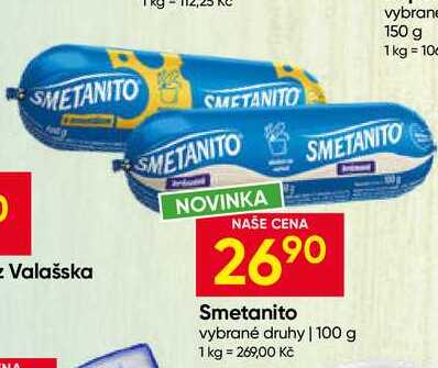 Smetanito vybrané druhy 100 g 