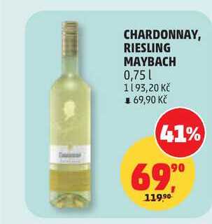 CHARDONNAY, RIESLING MAYBACH, 0,75 l