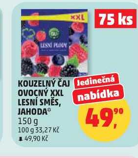 KOUZELNÝ ČAJ OVOCNÝ XXL LESNÍ SMĚS, JAHODA, 150 g